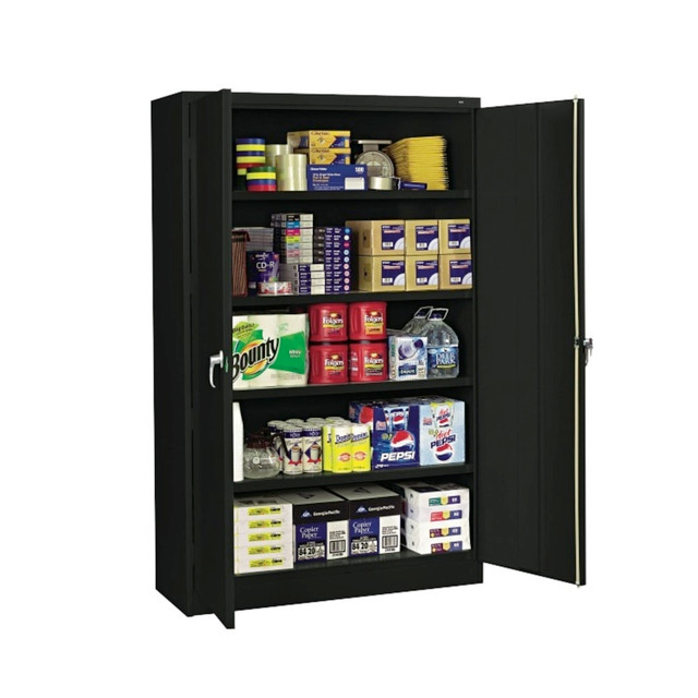 TENNSCO CORP J2478SUBK Tennsco Jumbo Steel Cabinets, 5 Shelves, 78inH x 48inW x 24inD, Black TENNSCO CORP J2478SUBK Tennsco Jumbo Steel Cabinets, 5 Shelves, 78inH x 48inW x 24inD, Black