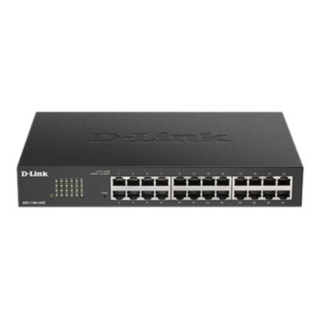 D-LINK SYSTEMS USA, INC. DGS-1100-24V2 D-Link DGS-1100-24V2 Ethernet Switch - 24 Ports - Manageable - 2 Layer Supported - Twisted Pair - 1U - Rack-mountable, Desktop D-LINK SYSTEMS USA, INC. DGS-1100-24V2 D-Link DGS-1100-24V2 Ethernet Switch - 24 Ports - Manageable - 2 Layer Supported - Twisted Pair - 1U - Rack-mountable, Desktop