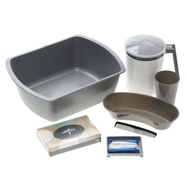 MEDLINE INDUSTRIES, INC. DYKD2002A Medline Admission Kits, Gray, Pack Of 12 Kits MEDLINE INDUSTRIES, INC. DYKD2002A Medline Admission Kits, Gray, Pack Of 12 Kits