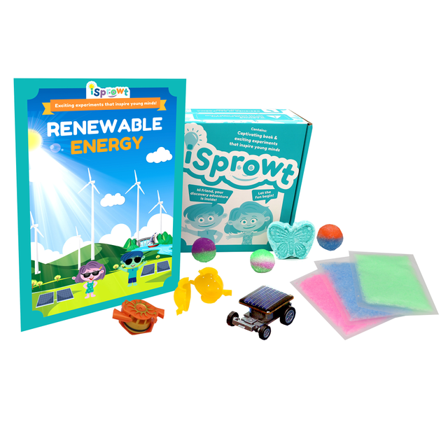 SAUNDERS INDUSTRIES 13253 iSprowt Fun Science Kit For Kids, Renewable Energy Kit, Kindergarten to Grade 5