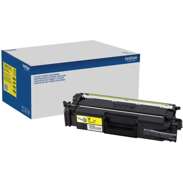 BROTHER INTL CORP TN810XLY Brother TN810XLY Original High Yield Laser Toner Cartridge - Yellow - 1 Each - 9000 Pages