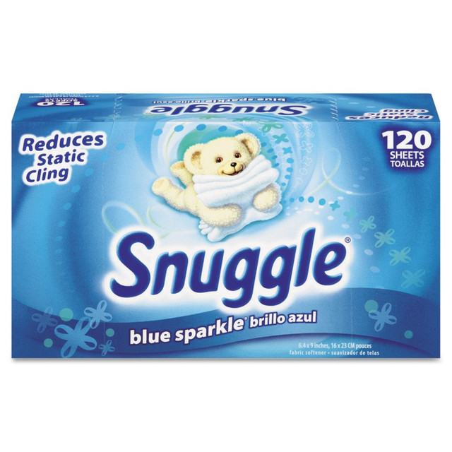 THE SUN PRODUCTS CORPORATION CB451156BX Snuggle Fabric Softener Dryer Sheets, Fresh Scent, Box Of 120 Sheets THE SUN PRODUCTS CORPORATION CB451156BX Snuggle Fabric Softener Dryer Sheets, Fresh Scent, Box Of 120 Sheets