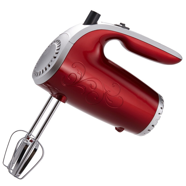 BRENTWOOD APPLIANCES, INC. 99596390M Brentwood 5-Speed Hand Mixer, Red BRENTWOOD APPLIANCES, INC. 99596390M Brentwood 5-Speed Hand Mixer, Red