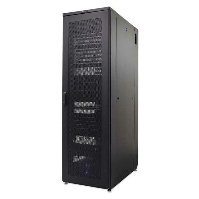 BELKIN, INC. RK1000 Belkin Premium Enclosure With Side Panels - 42U Rack Height x 19in Rack Width - Black - Steel - 2200 lb Maximum Weight Capacity - TAA Compliant