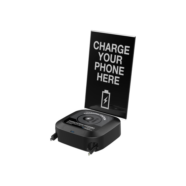 CHARGETECH ENTERPRISES, LLC ChargeTech CT-300017  CHW2 - Wireless charging mat / power adapter - 3 output connectors (USB, Micro-USB Type B, Lightning)
