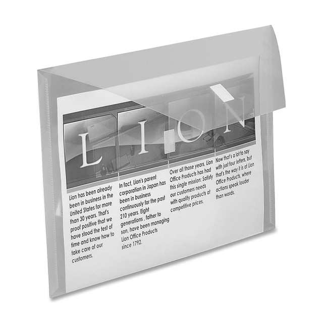 LION OFFICE PRODUCTS INC. 22070-CR LION Weatherproof Poly Envelope, 8-1/2in x 11in
