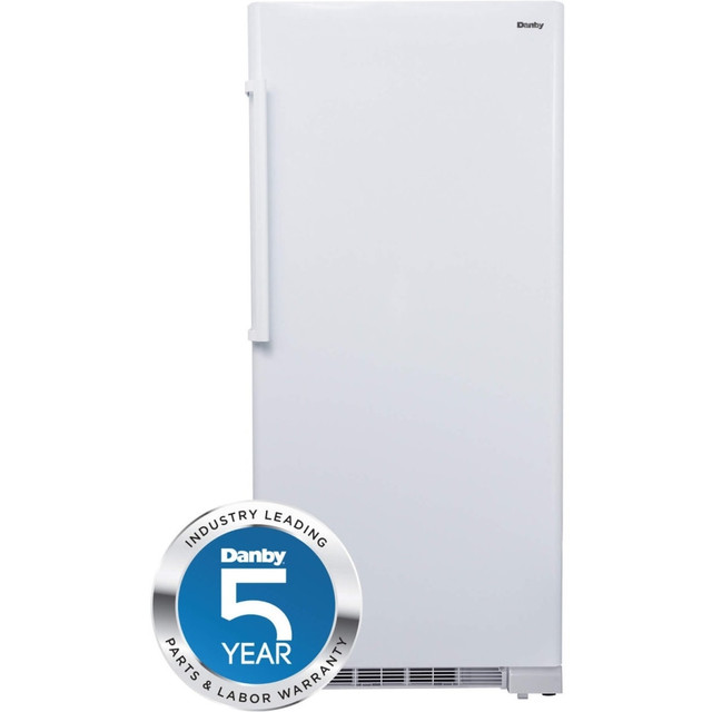 DANBY PRODUCTS LIMITED DUF167A4WDD Danby Designer 16.7 cu. ft. Upright Freezer - 16.70 ft³ - Reversible - 16.70 ft³ Net Freezer Capacity - White - LED Light