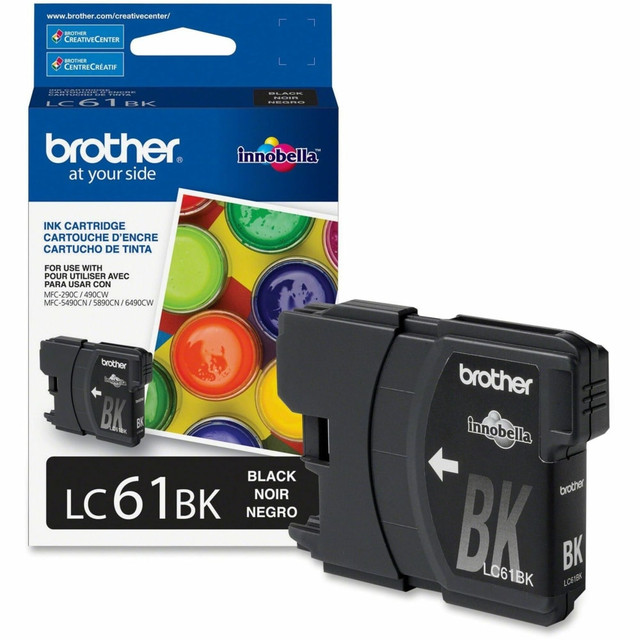 BROTHER INTL CORP LC61BK Brother LC61I Black Ink Cartridge, LC61BK