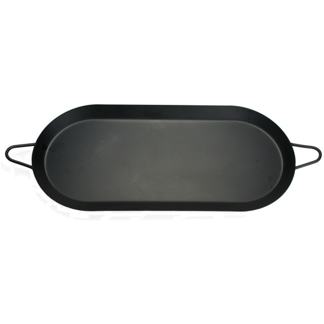 BRENTWOOD APPLIANCES, INC. BCM-2000 Brentwood BCM-2000 18in Carbon Steel Non-Stick Double Burner Comal Griddle, Black - Cooking, Sandwich, Egg, Bacon - Dishwasher Safe - 18in x 8.50in x 18in Griddle - Black - Carbon Steel Body