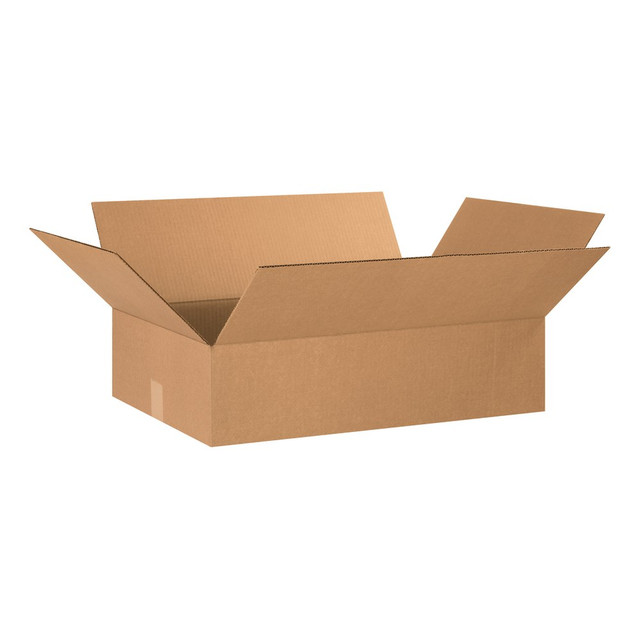 B O X MANAGEMENT, INC. 24166 Partners Brand Flat Corrugated Boxes, 24in x 16in x 6in, Kraft, Pack Of 20