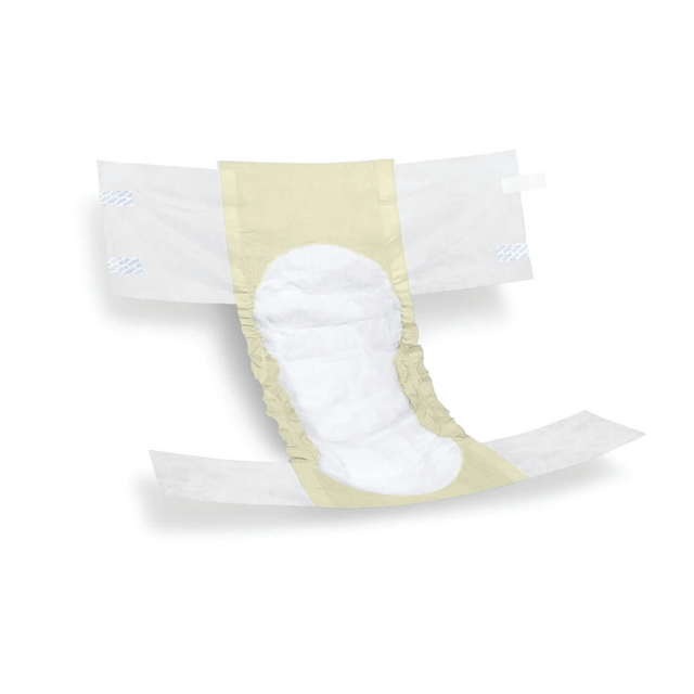 MEDLINE INDUSTRIES, INC. FITEXTRAXLGZ FitRight Extra Disposable Briefs, X-Large, White/Yellow, Bag Of 20 Briefs