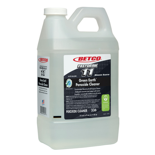 BETCO CORPORATION Betco 3364700  Green Earth Peroxide Cleaner, Fresh Mint Scent, 67.6 Oz Bottle, Case Of 4