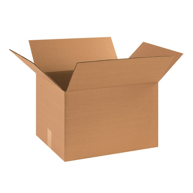 B O X MANAGEMENT, INC. 181412RP10 Partners Brand Corrugated Boxes, 18in x 14in x 12in, Kraft, Pack Of 10 Boxes B O X MANAGEMENT, INC. 181412RP10 Partners Brand Corrugated Boxes, 18in x 14in x 12in, Kraft, Pack Of 10 Boxes