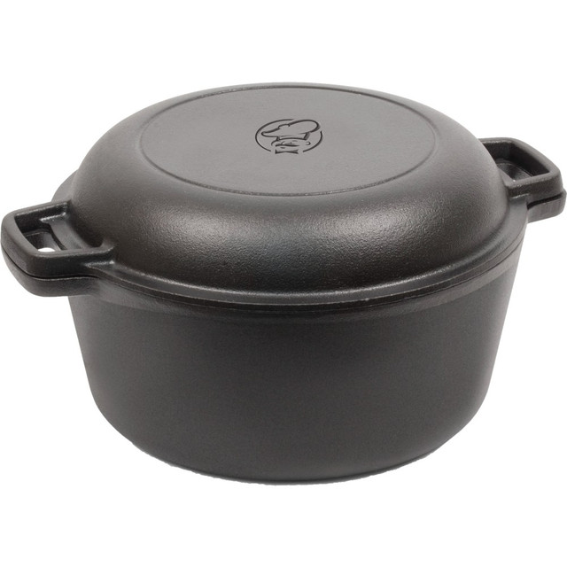 W APPLIANCE COMPANY LLC Commercial Chef CHFL508  5-Quart Cast Iron Skillet/Pot Combo, Black