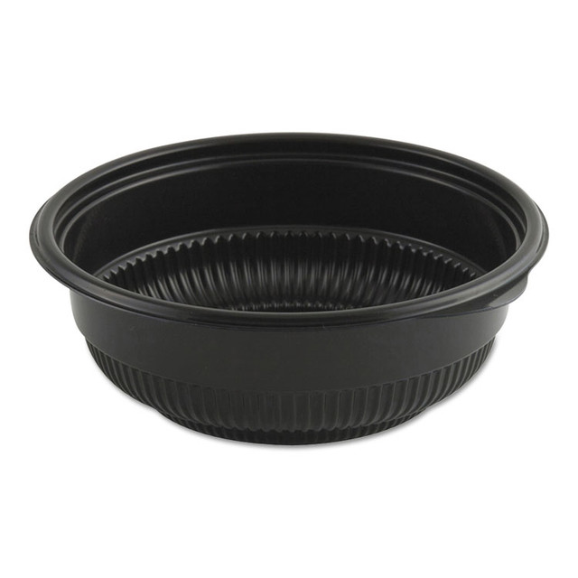 ANCHOR PACKAGING 4605816 MicroRaves Incredi-Bowl Base, 16 oz, 5.75" Diameter x 2.02"h, Black, Plastic, 250/Carton