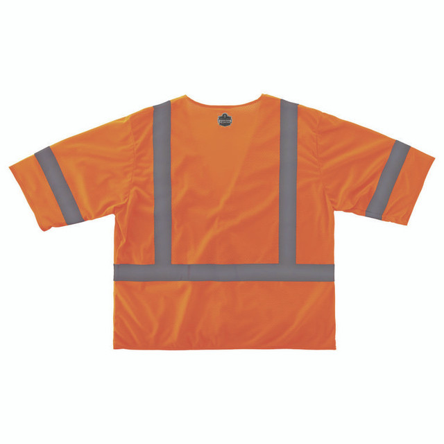 TENACIOUS HOLDINGS, INC. ergodyne® 22019 GloWear 8310HL Type R Class 3 Economy Mesh Vest, 4X-Large to 5X-Large, Orange