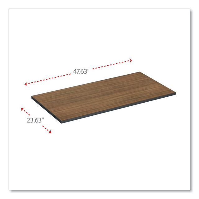 ALERA TT4824EW Reversible Laminate Table Top, Rectangular, 47.63w x 23.63d, Espresso/Walnut
