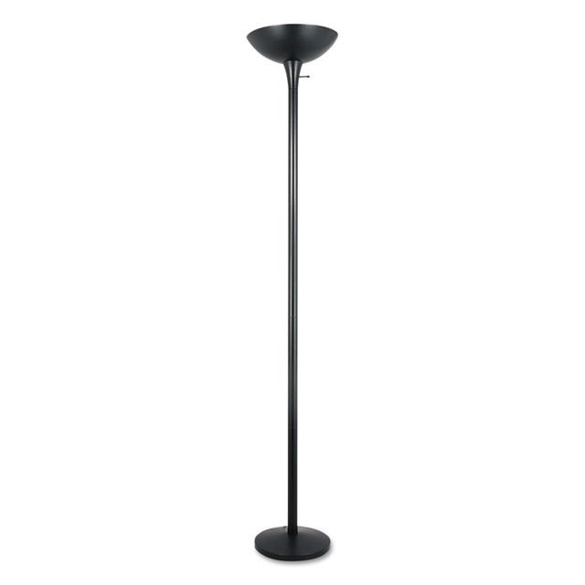 ALERA LMPF52B Torchier Floor Lamp, 12.5w x 12.5d x 72h, Matte Black