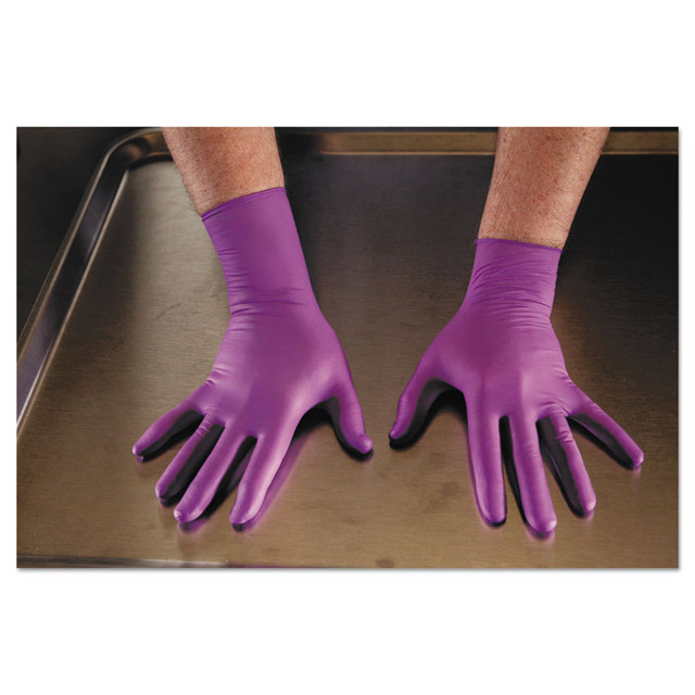 KIMBERLY CLARK Kimtech™ 50603 PURPLE NITRILE Exam Gloves, 310 mm Length, Large, Purple, 500/Carton