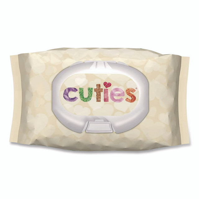 FIRST QUALITY PRODUCTS INC Cuties® CR16413 Premium Wipes, Unscented, White, 72 Wipes/Pack, 12 Packs/Carton