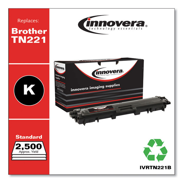 INNOVERA TN221B Remanufactured Black Toner, Replacement for TN221BK, 2,500 Page-Yield