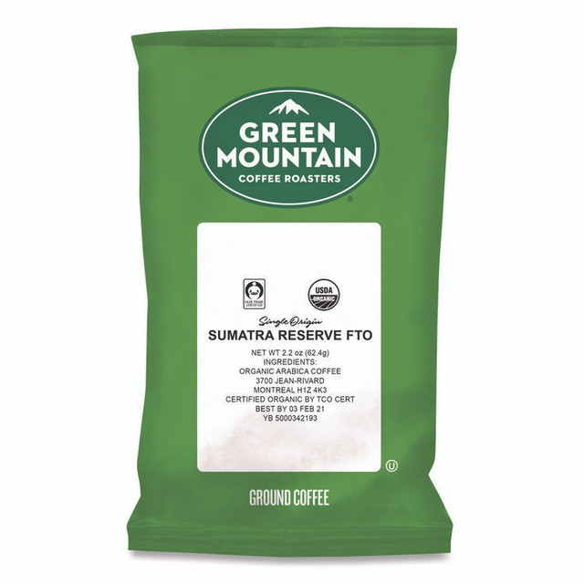 KEURIG DR PEPPER Green Mountain Coffee® 8287 Sumatra Reserve Fraction Packs, 2.2 oz, 50/Carton