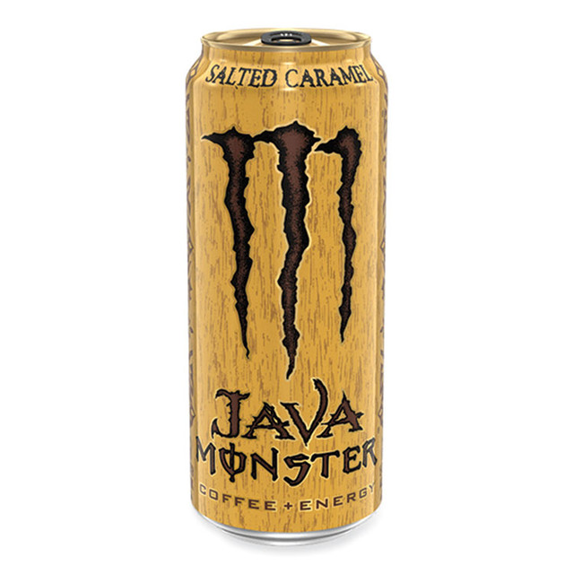 HANSEN NATURAL CORP. Monster® 070847024026 Java Monster Cold Brew Coffee, Salted Caramel, 15 oz Can, 12/Pack