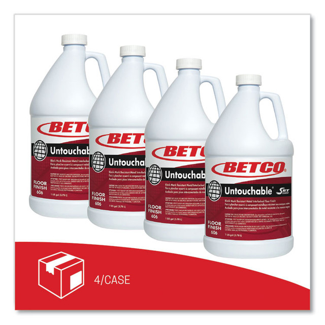 BETCO CORPORATION 6060400 Untouchable Floor Finish with SRT, 1 gal Bottle, 4/Carton