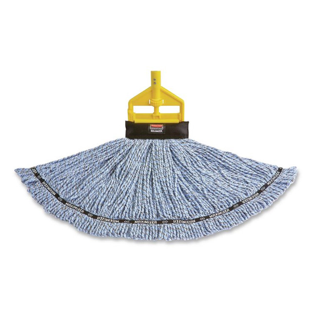 RUBBERMAID COMMERCIAL PROD. H146 Invader Fiberglass Side-Gate Wet-Mop Handle, 60", Gray/Yellow