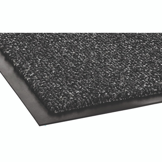 CROWN MATS & MATTING CS-0046GY Cross-Over Indoor/Outdoor Wiper/Scraper Mat, Olefin/Poly, 48 x 72, Gray