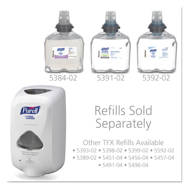 GO-JO INDUSTRIES PURELL® 2720-12 TFX Touch Free Dispenser, 1,200 mL, 6.5 x 4.5 x 10.58, Dove Gray