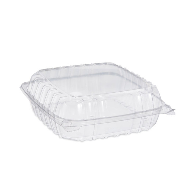 DART C95PST1 ClearSeal Hinged-Lid Plastic Containers, 9.3 x 8.8 x 3, Clear, Plastic, 100/Bag, 2 Bags/Carton