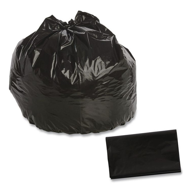 STOUT by Envision™ T4048B15 Total Recycled Content Plastic Trash Bags, 45 gal, 1.5 mil, 40" x 48", Black/Brown, 100/Carton
