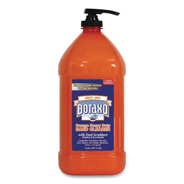 DIAL PROFESSIONAL Boraxo® 06058CT Orange Heavy Duty Hand Cleaner, Citrus Scent, 3 L, 4/Carton
