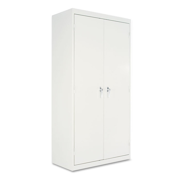 ALERA CM7218LG Assembled 72" High Heavy-Duty Welded Storage Cabinet, Four Adjustable Shelves, 36w x 18d, Light Gray