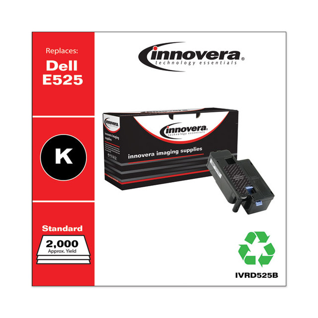 INNOVERA D525B Remanufactured Black Toner, Replacement for 593-BBJX, 2,000 Page-Yield