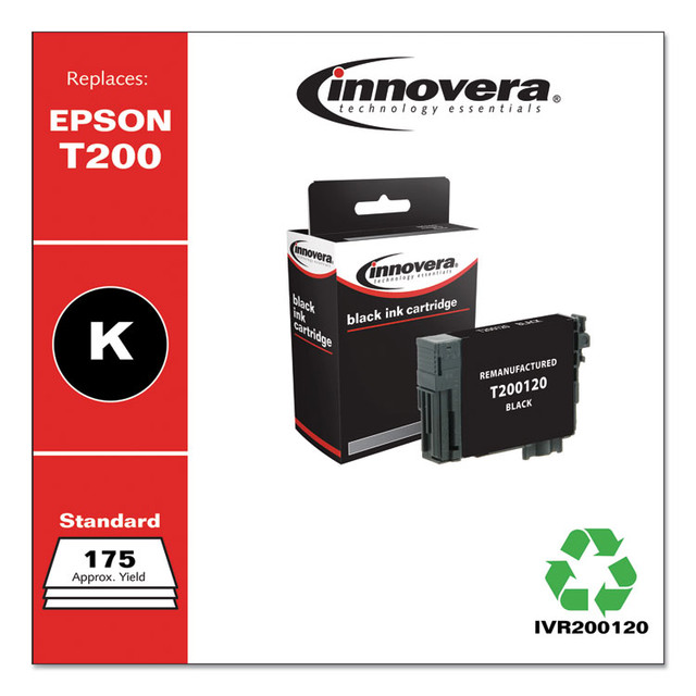 INNOVERA 200120 Remanufactured Black Ink, Replacement for T200 (T200120), 175 Page-Yield