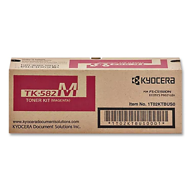 MITA Kyocera TK582M TK582M High-Yield Toner, 2,800 Page-Yield, Magenta