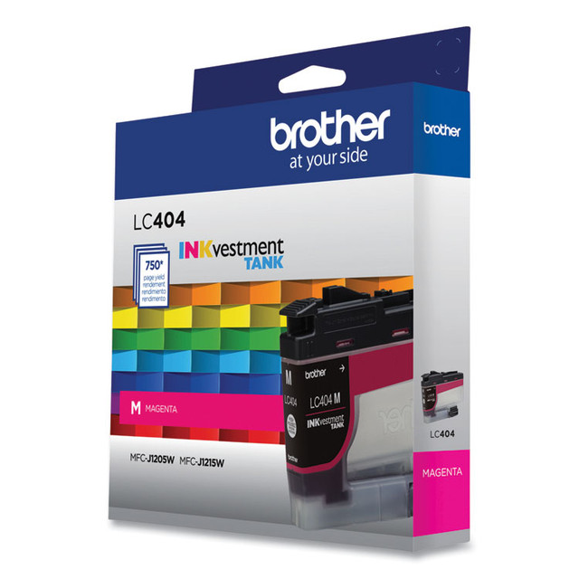BROTHER INTL. CORP. LC404MS LC404MS INKvestment Ink, 750 Page-Yield, Magenta