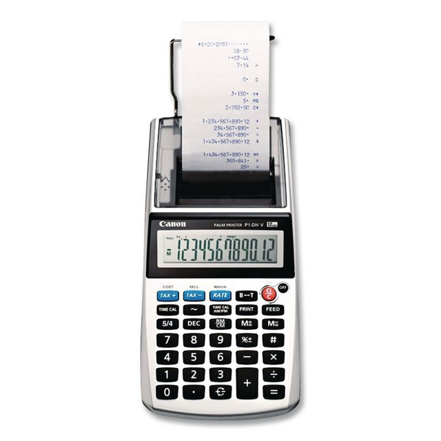 INNOVERA Canon® 2203C001 P1-DHV 12-Digit Palm Printing Calculator, Purple Print, 2 Lines/Sec