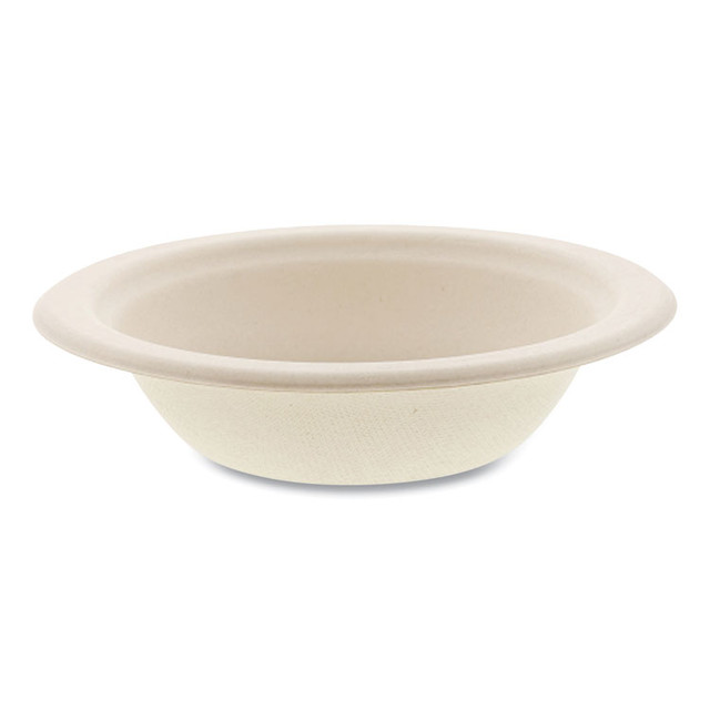 BOARDWALK BOWL12NPFA Bagasse PFAS-Free Dinnerware, Round Bowl, 12 oz, Tan, 1,000/Carton