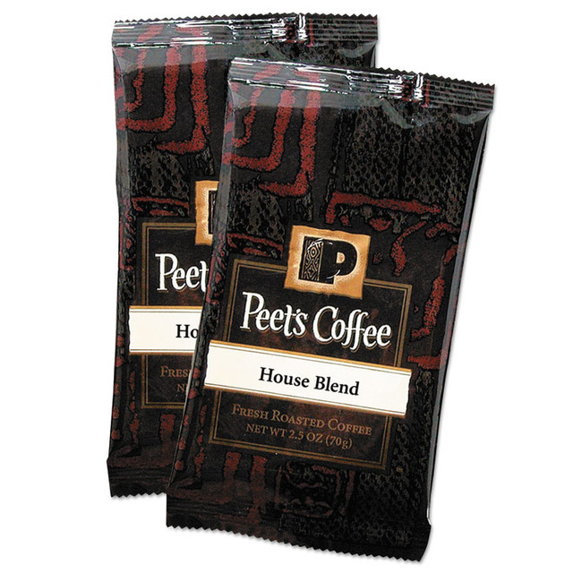PEETS Peet's Coffee & Tea® 504915 Coffee Portion Packs, House Blend, 2.5 oz Frack Pack, 18/Box