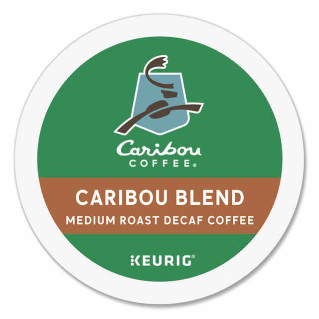 KEURIG DR PEPPER Caribou Coffee® 6995CT Caribou Blend Decaf Coffee K-Cups, 96/Carton