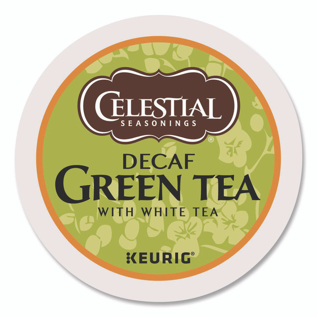 KEURIG DR PEPPER Celestial Seasonings® 14737 Decaffeinated Green Tea K-Cups, 24/Box
