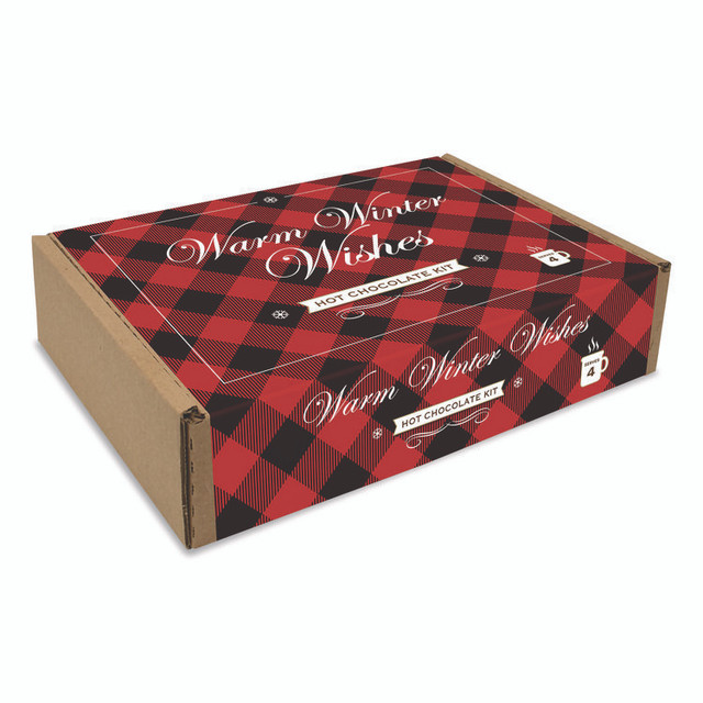 SNACK BOX PROS 70000117 Warm Winter Wishes Hot Chocolate Kit, 18 Assorted Items/Box
