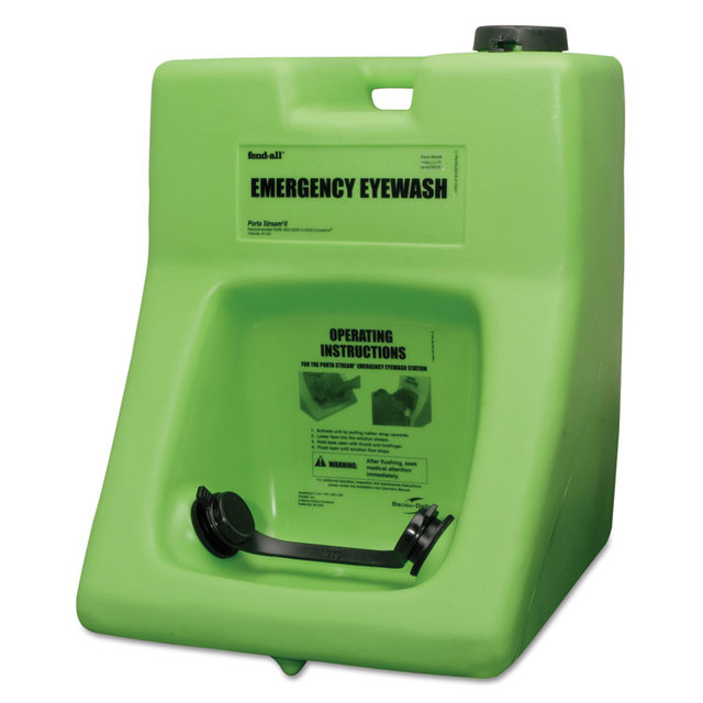 HONEYWELL ENVIRONMENTAL 320002000000 Fendall Porta Stream II Eye Wash Station with Eyesaline Concentrate, 16 gal