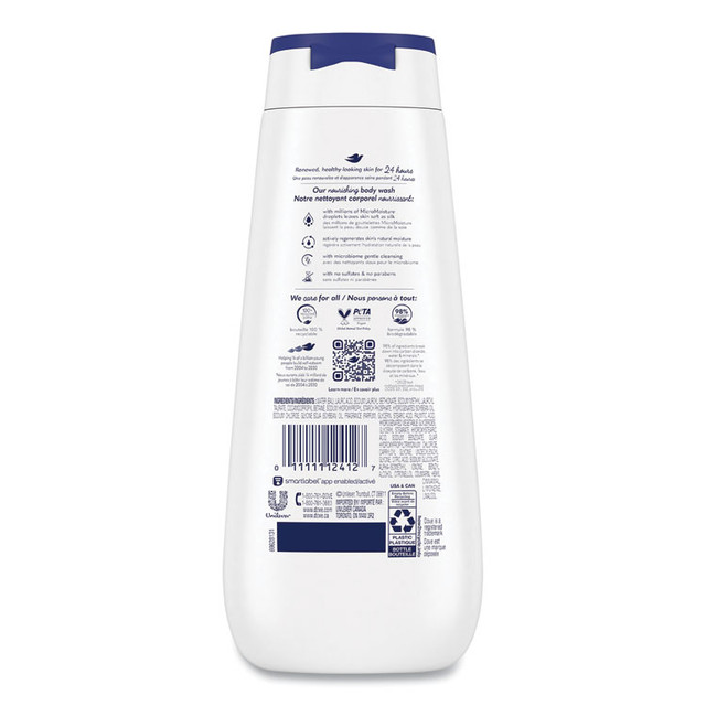 DIVERSEY CB123410 Dove Body Wash Deep Moisture, 11 oz, 6/Carton