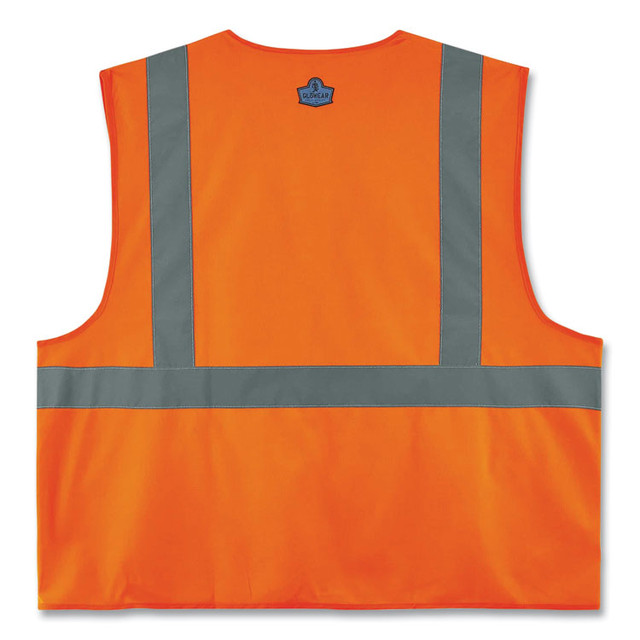 TENACIOUS HOLDINGS, INC. ergodyne® 21177 GloWear 8225HL Class 2 Standard Solid Hook and Loop Vest, Polyester, Orange, 2X-Large/3X-Large