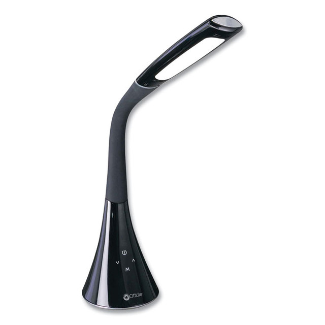 OTTLITE TECHNOLOGIES, INC CSN34KCCSHPR Wellness Series Swerve LED Desk Lamp, 23.25" High, Black