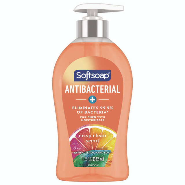 COLGATE PALMOLIVE, IPD. Softsoap® 44571 Antibacterial Hand Soap, Crisp Clean Scent, 11.25 oz, 6/Carton